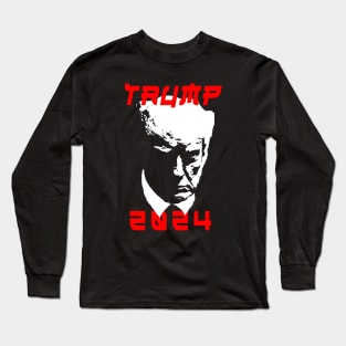 Trump mugshot 2024 Long Sleeve T-Shirt